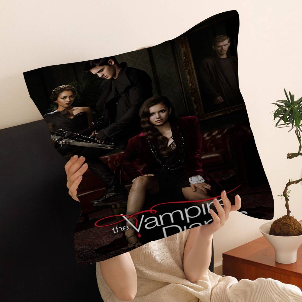 Classic Movie The Vampire Diaries Personalized Pillow Dust Cover Bedroom Kids Party Decoration Pillowcase Birthday Children Gift