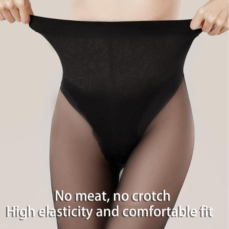 Breathable Sheer Tights with Reinforced Butterfly Crotch for Women See Through Ultrathin Silk Pantyhose Leggings Hosiery