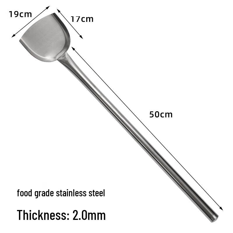 Food Grade Stainless Steel Large Wok Spatula