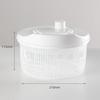 White Manual Vegetable Dehydrator Multifunctional Kitchen Gadgets Salad Spinner Dryer Fruit Lettuce Drain Basket Household Use