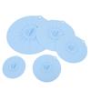 Silicone Lid Set Heat Resistant Reusable Microwave Splatter Cover Food Suction Lid for Bowls Pots Pans 5pcs