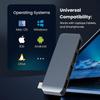 New3.2USB C Hub 4K60Hz HDMI Output 10Gbps Data Ports  Universal Laptop Dock Compatible with Mac Windows Linux Chromebook Odm Oem
