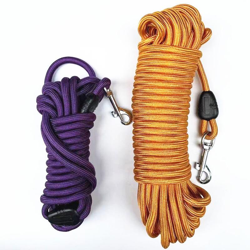 Coleiras para Cães de 8mm Linha Longa de Rastreamento para Animais de Estimação Coleiras para Cães Coleira Longa para Animais de Estimação Corda de Passeio para Treino de Cachorros ao Ar Livre Coleira de Nylon para Serviço Pesado Pet de Recolha