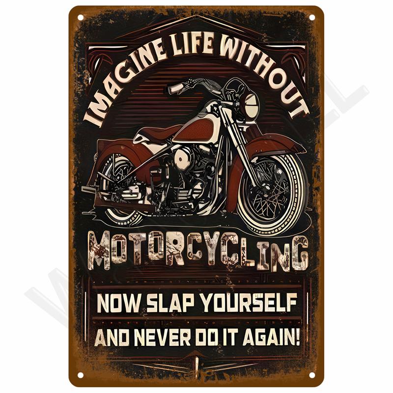 Retro Metal Sign Wall Art Mural Aesthetic Room Home Decor Items Poster Vintage Metal Plate Garage Decoration Tin Sign Plates Bar