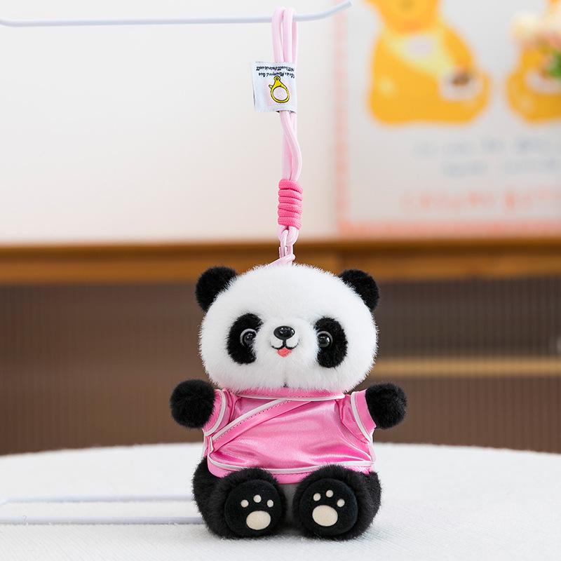 Chinese Style Cute Panda Pendant Plush Toy with Logo