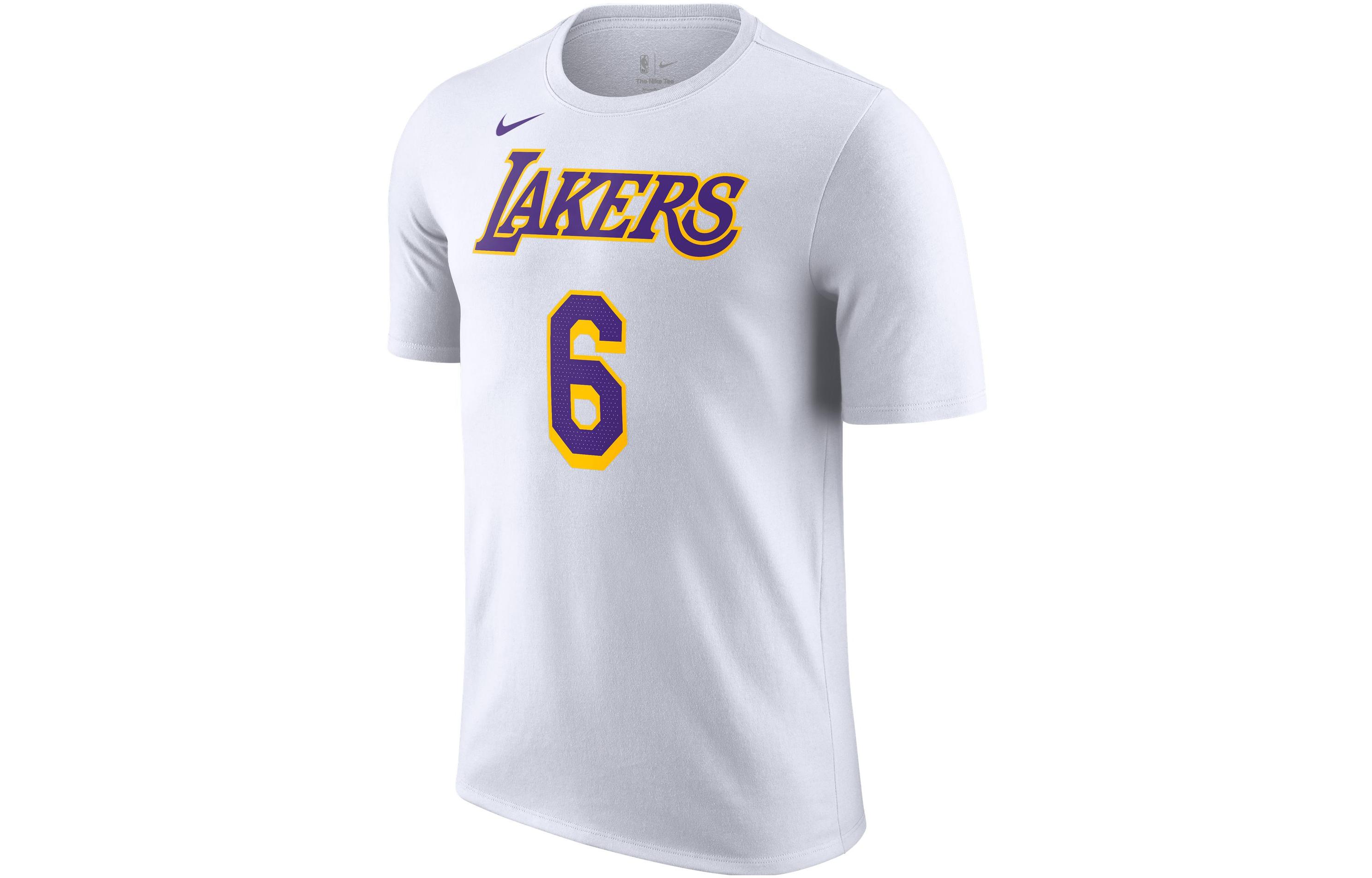 Nike Nba Los Angeles Lakers LeBron James T shirt DR6381-106 L