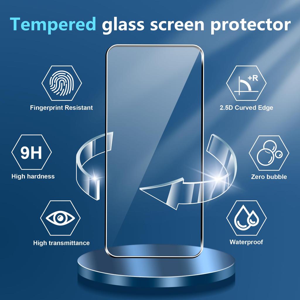 6IN1 3+3 Pack HD Clear Tempered Glass Screen Protector Camera Lens Film for Xiaomi 17T / 17T Pro