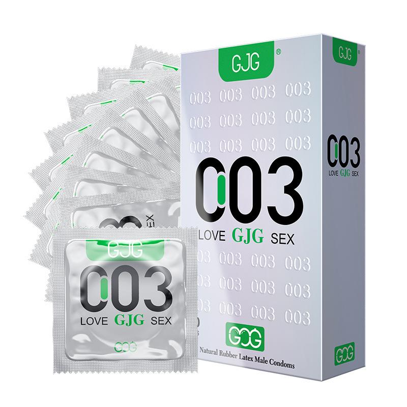 003 Ultra-thin Condom Super Safe Super Smooth Latex Condom Penis Ring Sex Product for Adult