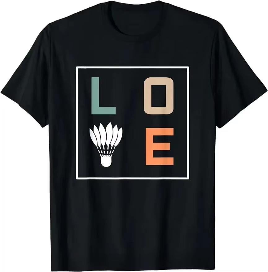 2026 New Fun And Stylish Fitness Tshirts For Badminton Enthusiasts Team Players Coaches And Wounisex Summer