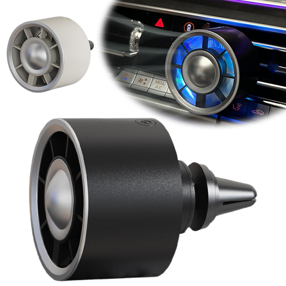 Vehicle-mounted Small Fan Air Conditioner Outlet Clamp Conditioner Colour Interior Usb Light Am J4V2