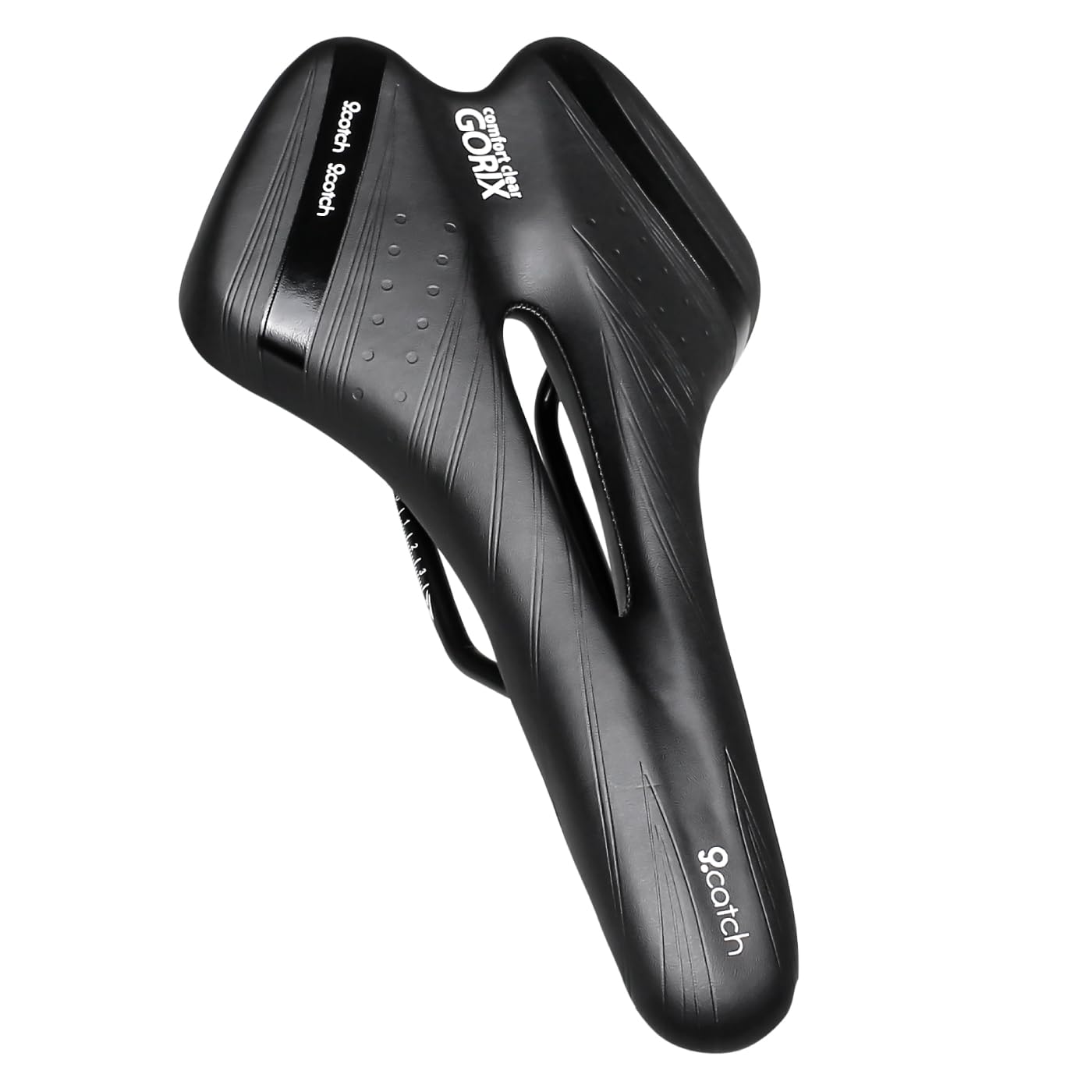 

GORIX Bicycle Saddle Low Comfortable for Road Mountain and Others Thick Soft Open Type Full Black - Rebound, Bikes, Bikes, - Cushion, - Polyurethane,