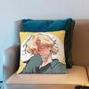 AAlien Stage Luka Pillow Case Short Plush Sofa Decorative Gift Home Doublesided Printing Cushio