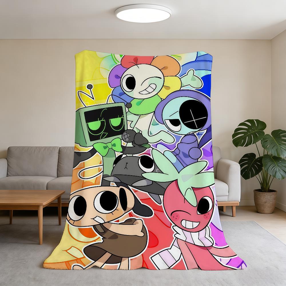 

cute Blanket Cartoon W-World D-Dandys Super Warm Comfortable Plush Throw Blanket Child Home Sofa Bedroom Gift 75x90cm