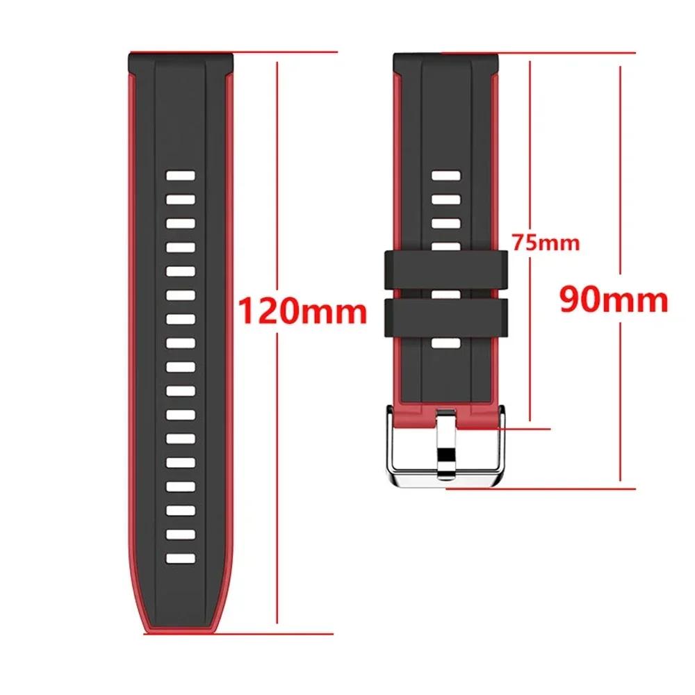 20mm 22mm Soft Silicone Strap For Huami AMAZFIT GTR 4 3 Pro 47mm Strap AMAZFIT GTS 4 3 2e BIP 5 Sports Bracelet Belt Wristbands