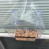 Transparent Window-Mounted Hummingbird Feeder With Strong Suction Cup Small Birds Outdoor Use