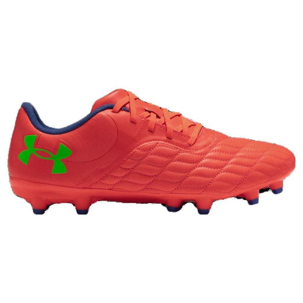Under Armour Men's Magnetico Select 3 FG Beta Green Electric Purple Black Soccer Cleats 3027039-600