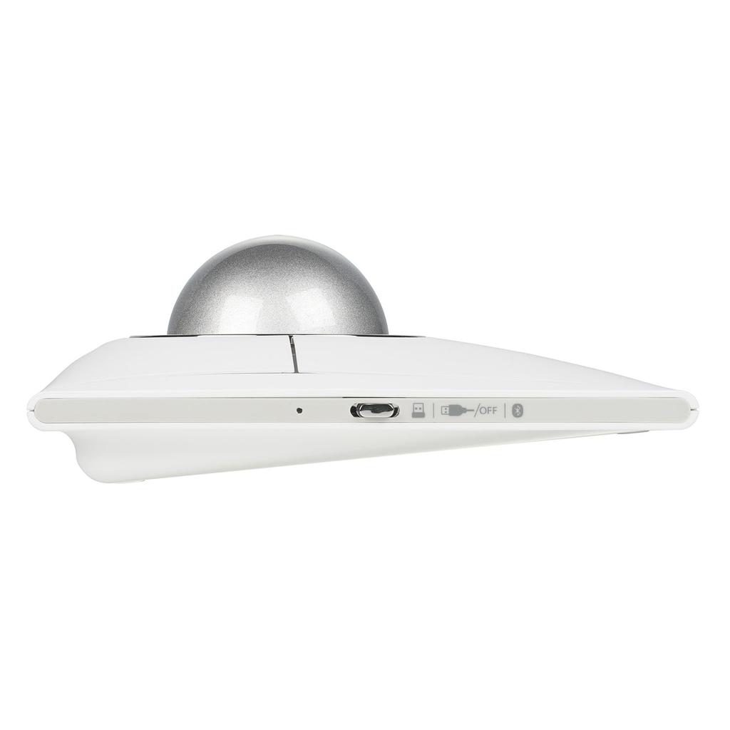 Kensington SlimBlade Pro EQ Trackball, White, K72084JP. Bluetooth, 2.4GHz Wireless, and Wired Connection Supported. Made with Recycled Plastic.