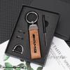 New Metal Leather Car Keyring Keychain Anti-Loss For Mercedes Benz AMG W212 W204 W211 W168 W213 W205 W210 W124 C E S-Class JD2