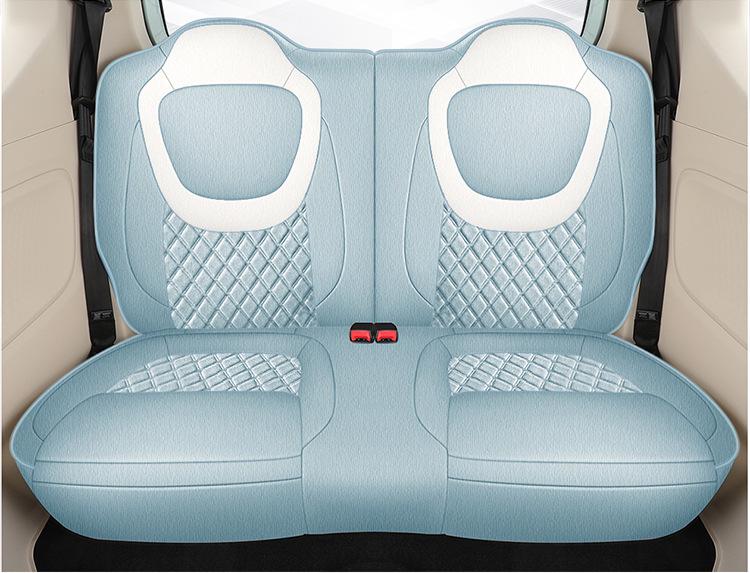 2024 Wuling 3rd Gen Macaron Cotton-Linen Car Seat Cushion, All-Season