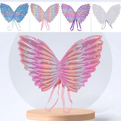 Colourful Angel Butterfly Wings Easy To Wear with Strap Fine Workmanship Pretend Play Butterfly Wings For Kids