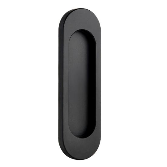 Self-Stick Oval Sliding Door Pull Aluminum Alloy Instant Stick-on Door Handle Sliding Barn Doors Windows Cabinets Hidden Recessed Pull Handle