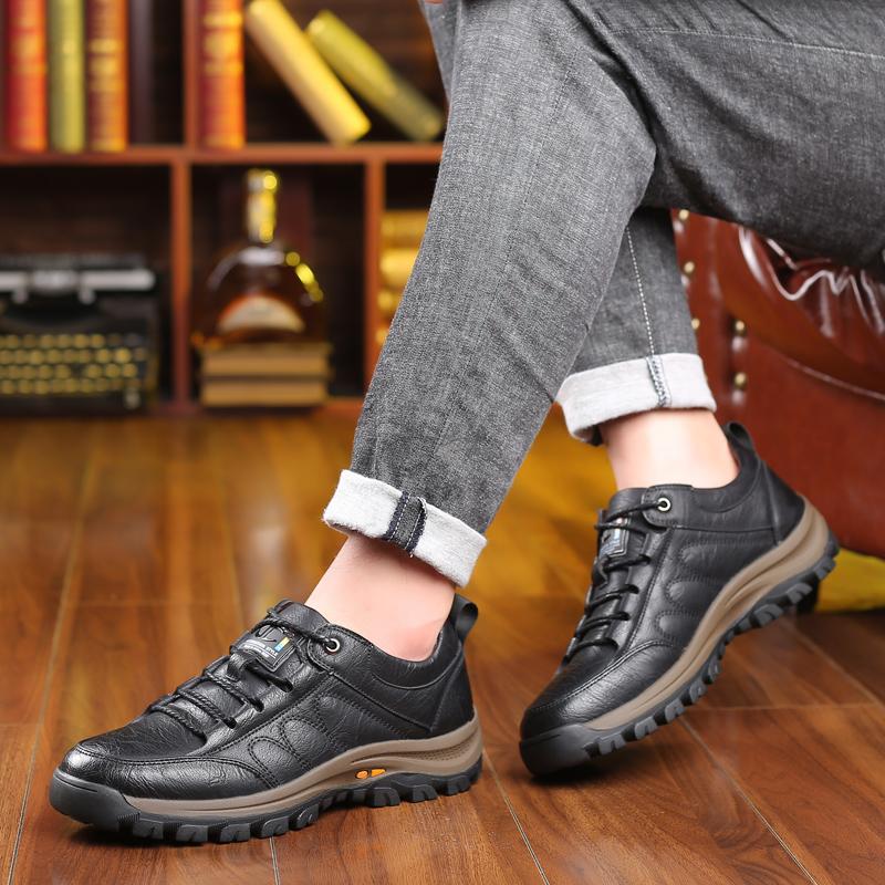 Modă 2025 Pantofi bărbați din piele naturală de înaltă calitate Vânzare fierbinte Pantofi casual de afaceri pentru bărbați Pantofi sport de modă versatili retro cu șireturi