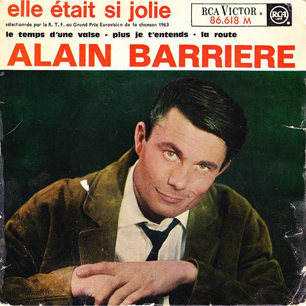 

7inch Record ALAIN BARRIRE Elle tait Si Jolie 86618 RCA Victor 1963 France Pop Used
