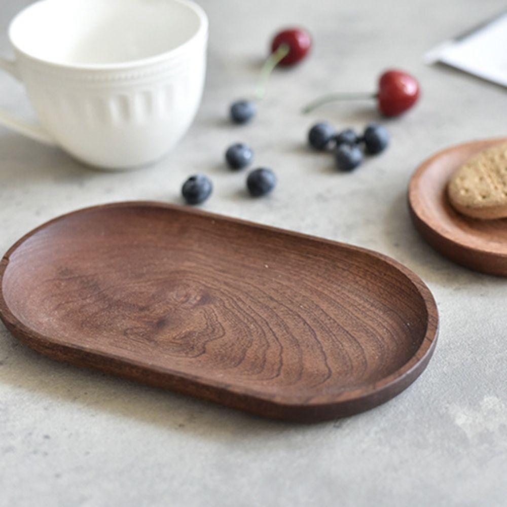 Bread Dessert Wooden Tray Tableware Dried Fruit Food Dish Wooden Plate Snack Plate Serving Tray
