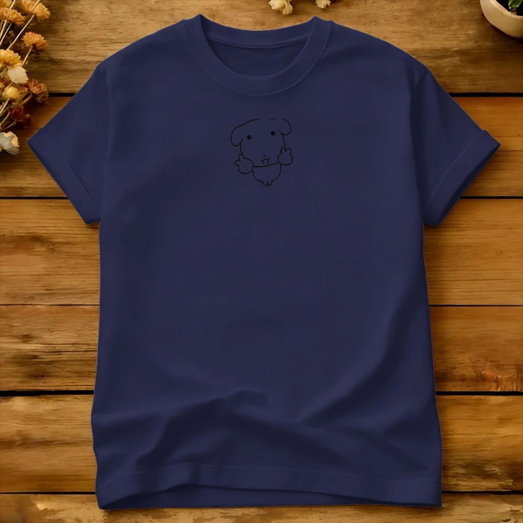 Waving Happy Dog Cartoon T Shirt Summer Ganadi Cotton T Shirts For Male Pattern Tshirt Short Sleeve Streetwear Top Tees