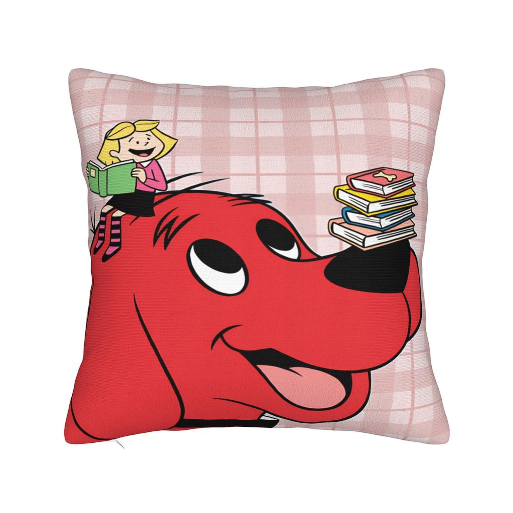 Cliffords the Big Red Dog Pillow Cover  Fashion Pillow Case For Sofa Bedroom Home Decor Design Pillowcases Gift