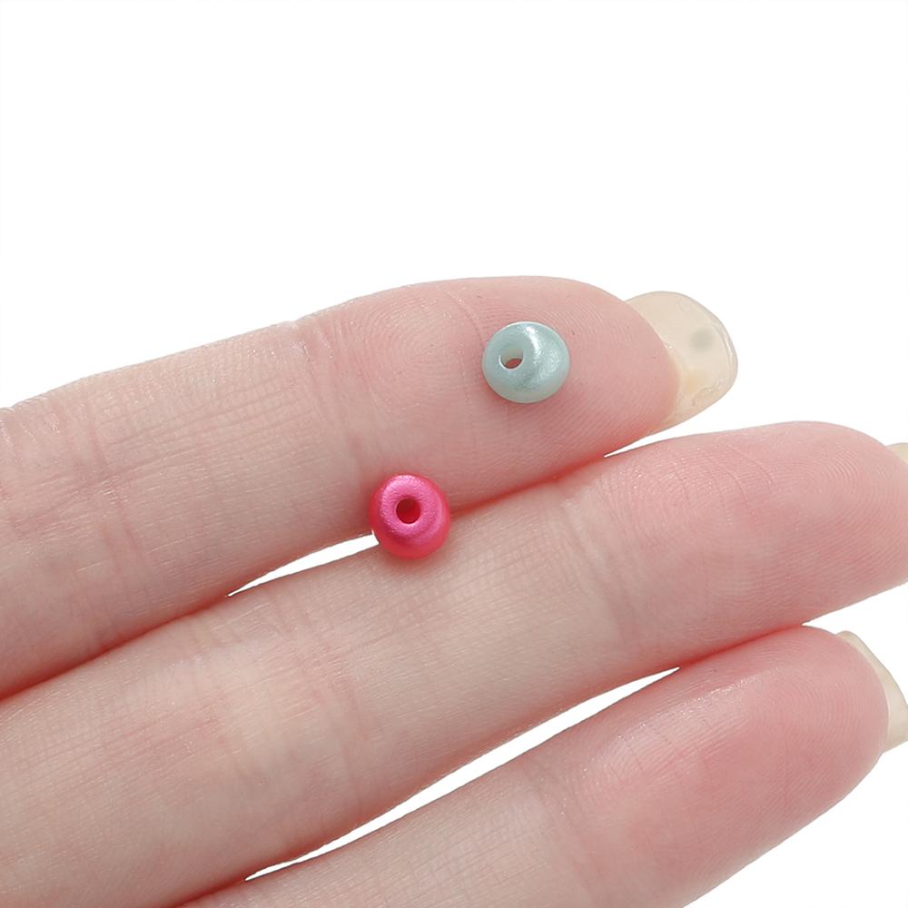 100pcs/Lot 5mm Mixed Color Acrylic Beads Mini Water Drop Spacer Loose Bead for DIY Bracelet Necklace Jewelry Making Supplies
