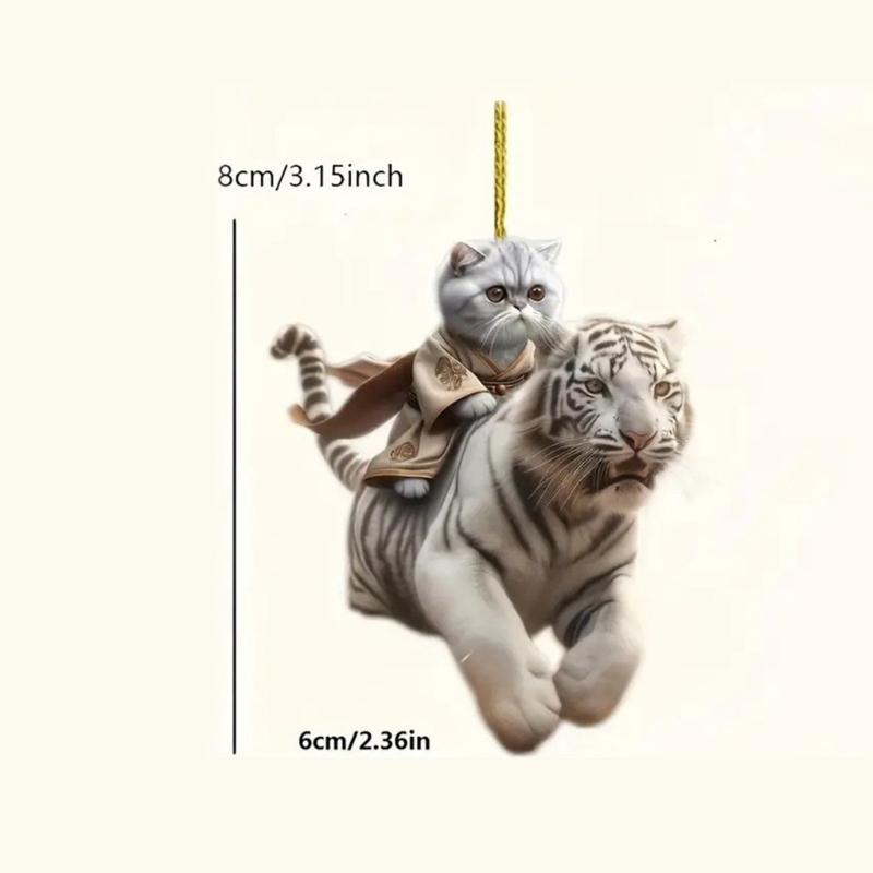 Adorável Gato Hanger de Carro Ornamento Pingente de Mochila Decoração Design Robusto em Acrílico Configurações Sem Complicações Para Múltiplos Usos
