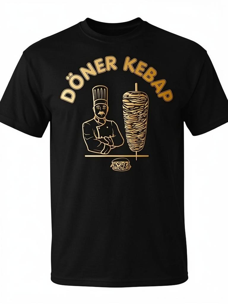 Unisex T-shirt Plus Size T-Shirts Featuring Turkish Doner, Doner Chefs, Kebabs, And Sandwiches - Excellent Gift Sug