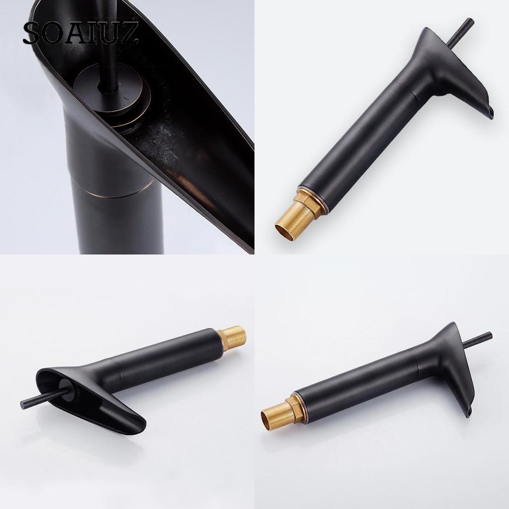 Vintage Style Waterfall Faucet Bathroom Sink Faucet Brass Basin Water Tap High Single Lever Mixer