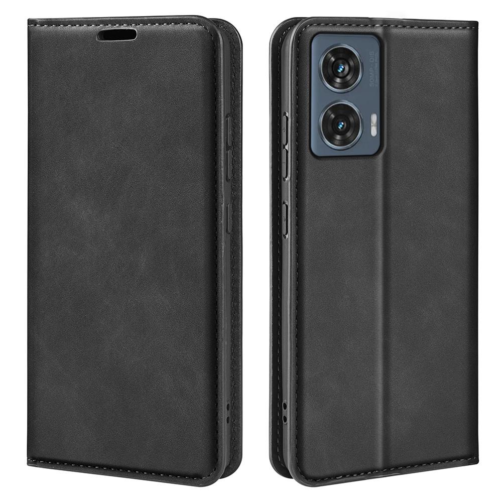 For Motorola Edge 50 Fusion 5G Case PU Leather Wallet Folio Flip Phone Cover