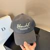 High-Quality Embroidered B Letter Baseball Cap Outdoor Slim Face Sun Hat Lightweight Couple