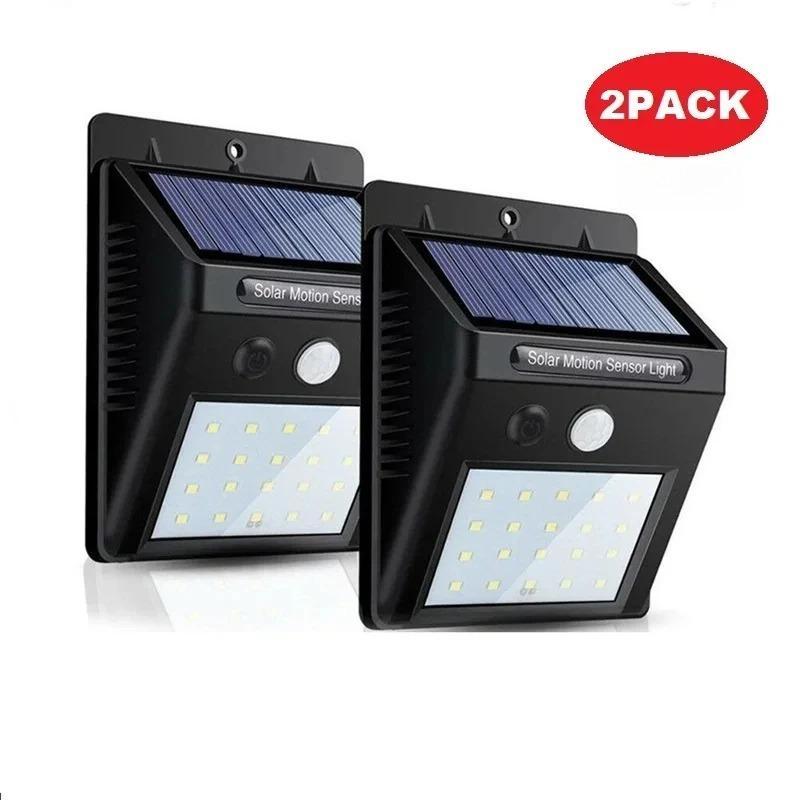 1/2/4pcs Waterproof LED Solar Light Motion Sensor Outdoors Garden Light Decoration Fence Stair Pathway Yard Security Solar Lamp Dropshipping