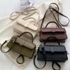Vintage PU Leather Square Satchel for Women Fashion Crossbody Shoulder Bag Underarm Handbag