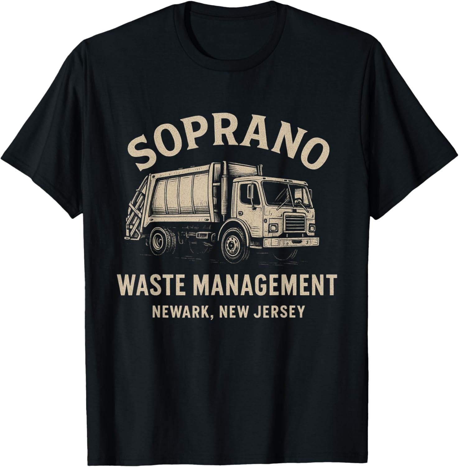 Футболка с дизайном мусоровоза Soprano Waste Manaent Newark NJ S разноцветный