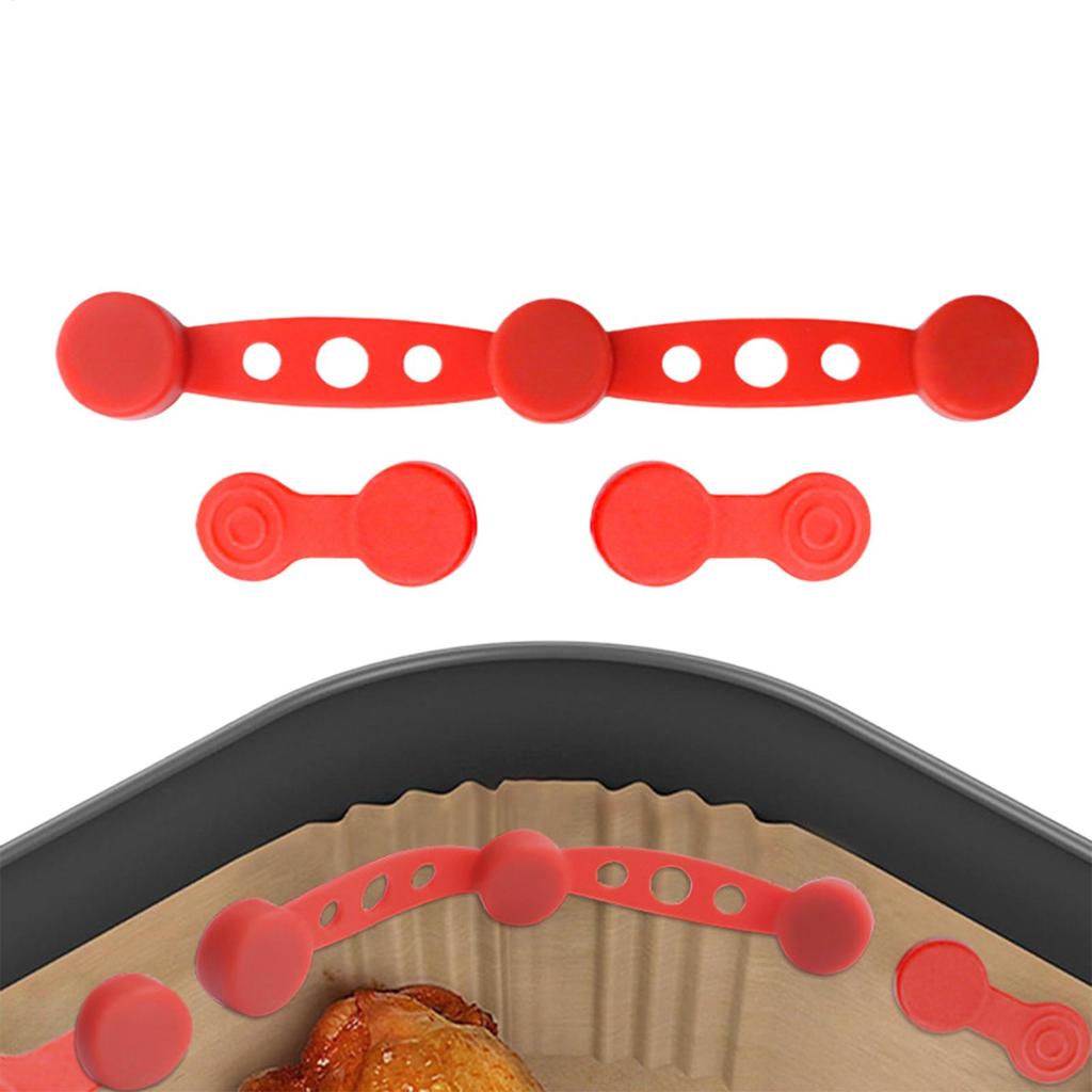 Kitchen Silicone Air Fryer Baking Paper Magnets Air Fryer Magnets Liner Holder Heat-Resistant Prevent Paper From Covering Food