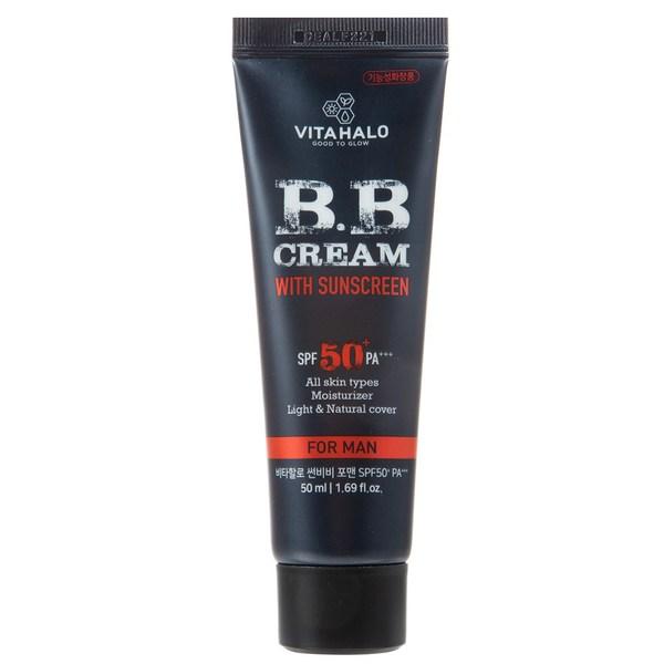 Vitahalo Sun B Before Men 50ml SPF50+PA+++, 2 Pcs., Korea Best Mens Cosmetics