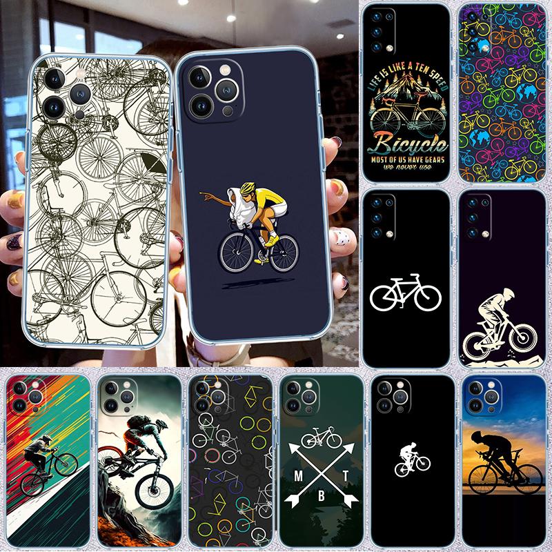 RP26 Cycling Bicycle Transparent Case for LG K22 K30 K40 K40S K41 K42 K50 K50S K51 K51S K52 K61 K62 K71 K92 Q60 Q61 V40 V50 V60