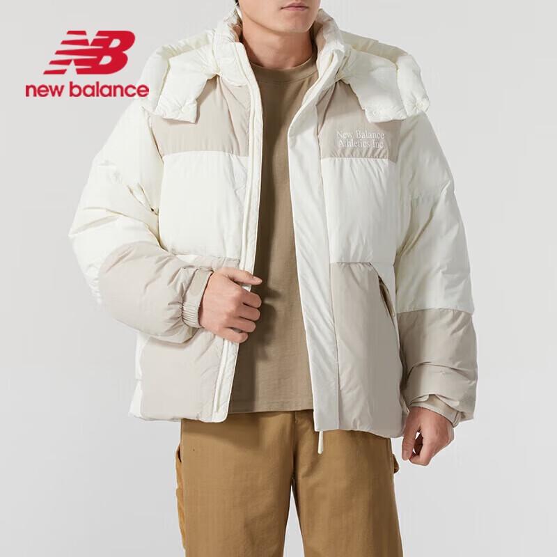 New Balance Unisex Spliced Hooded Down Jacket
