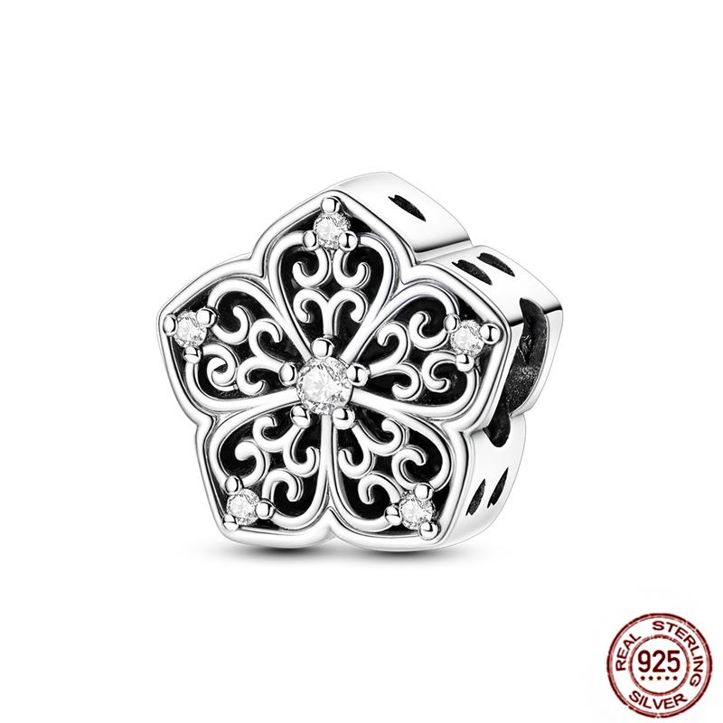 Copper Loveheart Charms Beads Cute Cat Panda Poker Phone Charm Pendant Fit Original Bracelet Diy Jewelry Women Gift