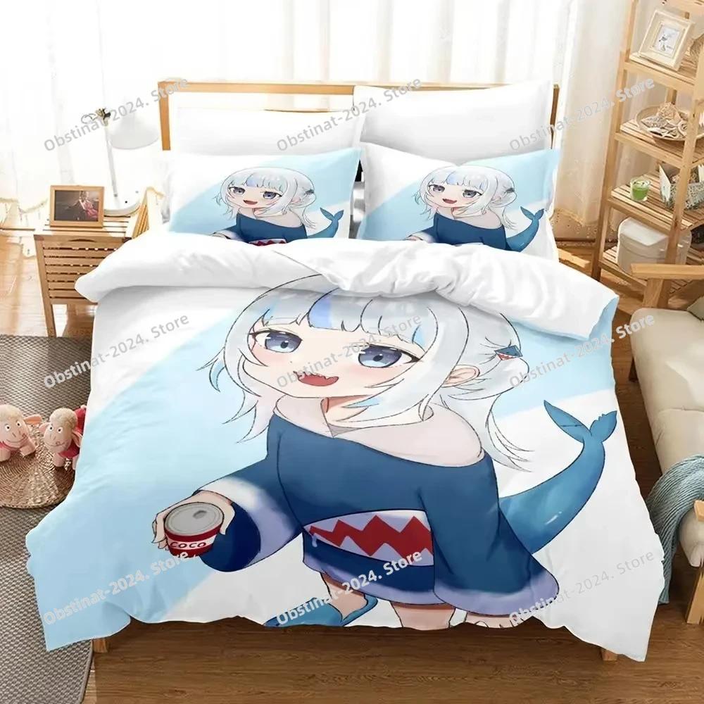Comforter Vtuber Ninomae Bedding Set Single Twin Full Queen King Size Bed Set Aldult Kid Bedroom S 3D Print Kawaii Anime