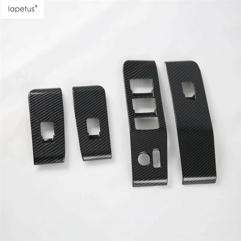 Carbon Fiber Window Lift / Gear Shift Panel / Water Cup / Air AC Cover Trim Accessories For Toyota Highlander / Kluger -2025