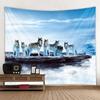 Jungle Wolf Tapestry Wall Hanging Animal Aesthetics Art Decoration Bedroom Living Room Dormitory Background Cloth Poster