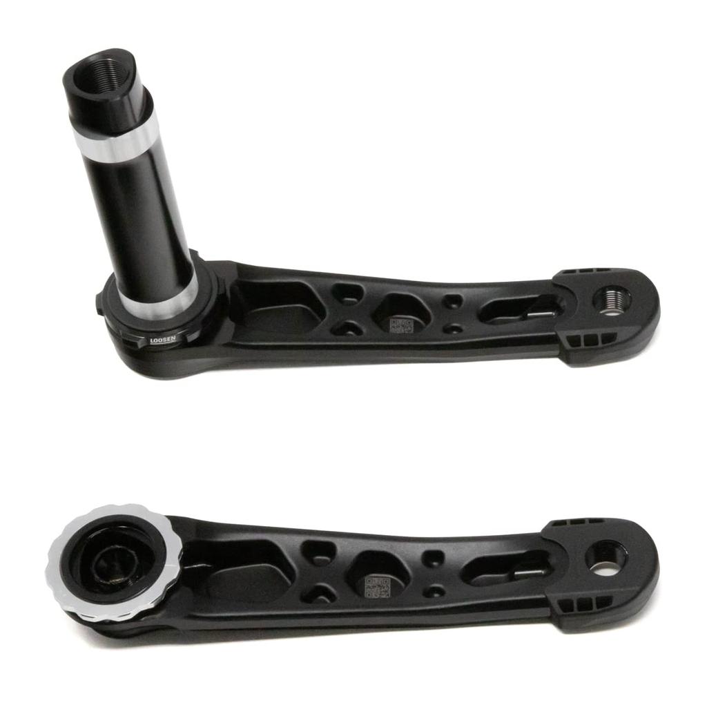 E thirteen Helix R hliníkové kliky 30mm osa 170mm černé model A2011 (staré číslo EE40217)