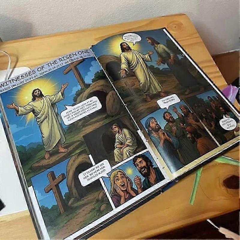 The Comic Bible for All Ages Full-Color Inner Page Printing Illustrated Bible Comic Book for All Ages Christmas Gifts
