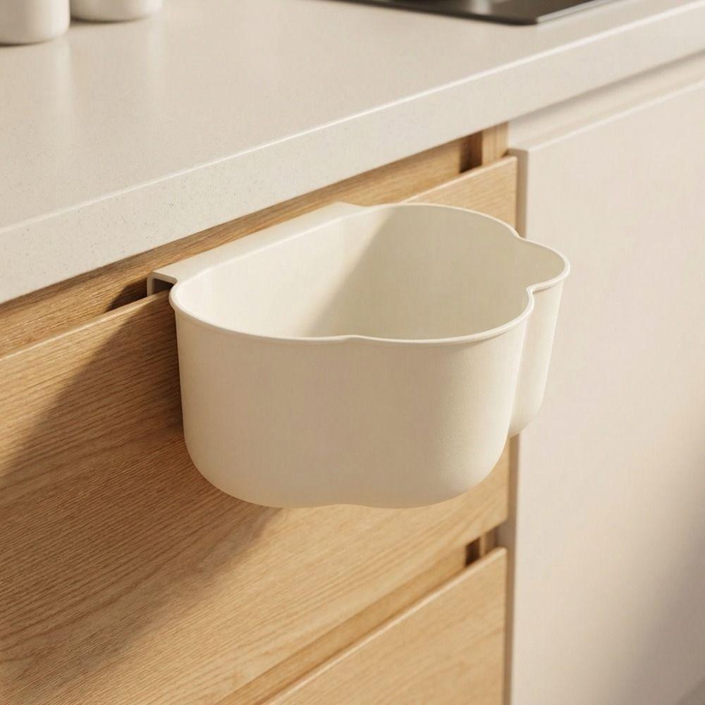 Space Saving Kitchen Hanging Trash Can Large Capacity Garbage Basin Creative Waste Bin  Bathroom